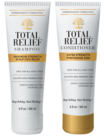 Total Relief 2 Piece Set: Dermatologist Patented-Formula Scalp System - Shampoo & Conditioner